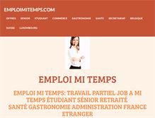 Tablet Screenshot of emploimitemps.com